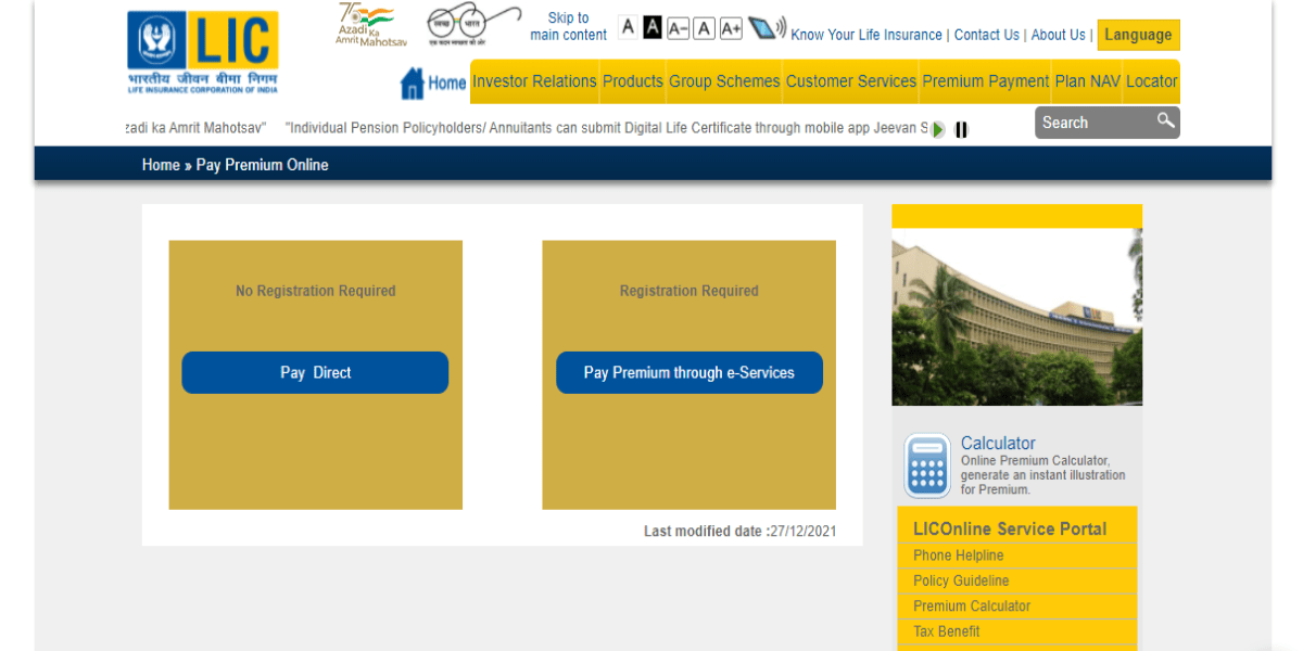 how to pay lic premium online
