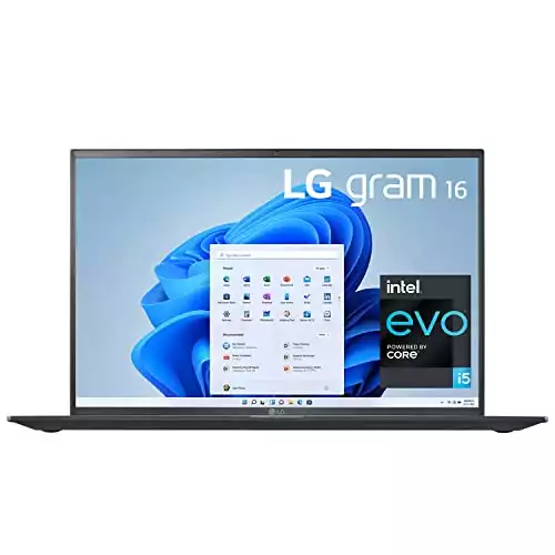 LG Gram 16 Ultra-Light Intel Evo 11th Gen i5 Laptop