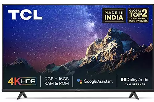 TCL 50 inches 4K Smart LED TV 50P615