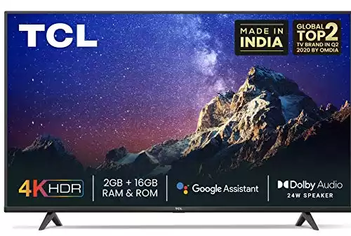 TCL 165.1 cm 4K Ultra HD Android Smart TV