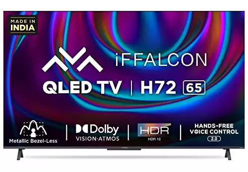 iFFALCON (65 inches) 4K Android Smart QLED TV 65H72