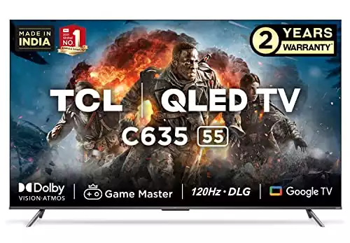 TCL 55 inches 4K QLED Google TV 55C635