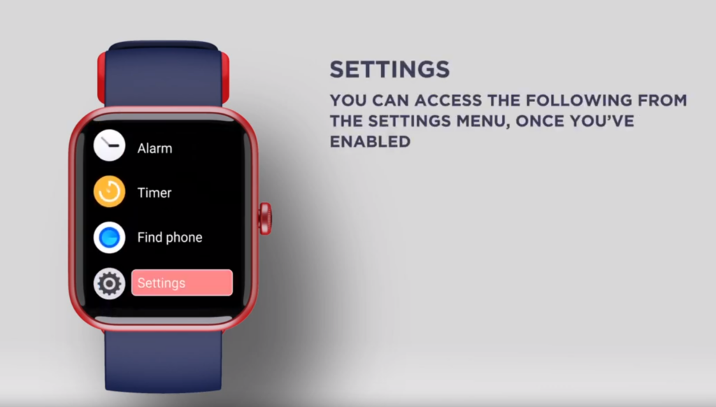 Xtend boAt Smartwatch settings